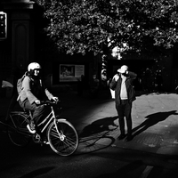 People in the dark