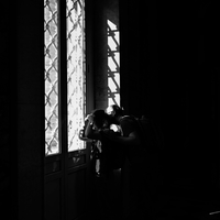 People in the dark