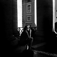 People in the dark