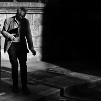 People in the dark