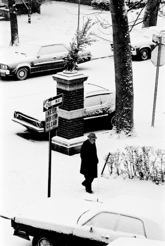 Brooklyn snow through my window