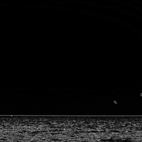 black and white glowing edges