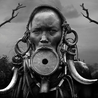 Portrait Woman Mursi