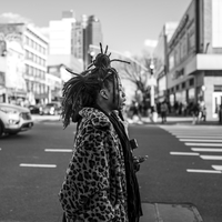 Crossing the road