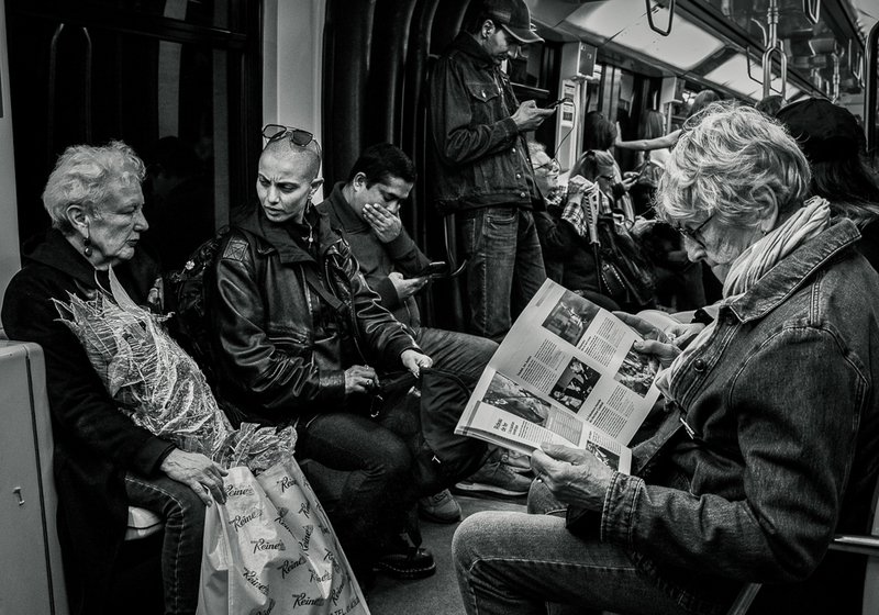 Life in a metro car