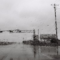 Dreary Texas Coast (out of my car)