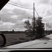 Dreary Texas Coast (out of my car)