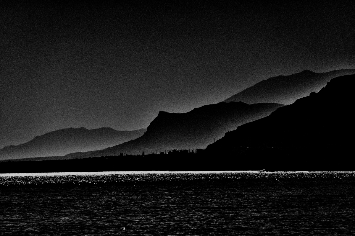 Under a black blanket