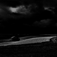 Under a black blanket