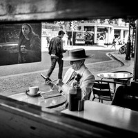 The man with the hat