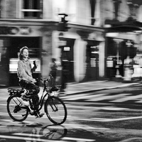 On the bike in Paris